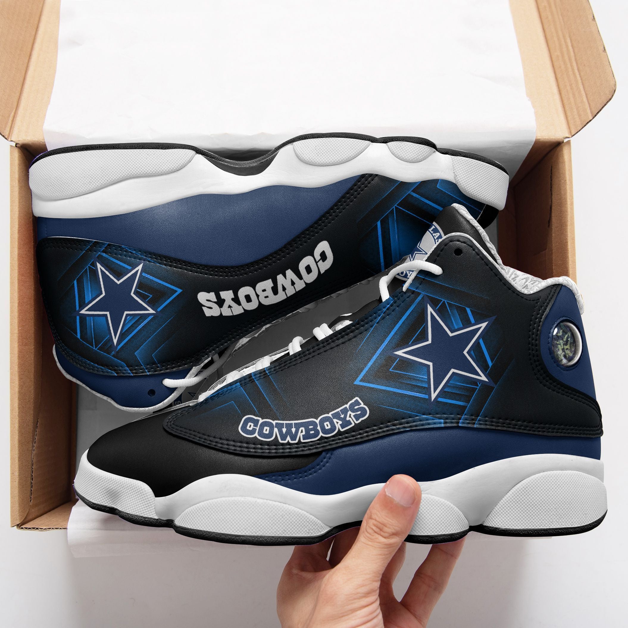 Dallas Cowboys NFL JD13 Sneakers Shoes for Men & Women | Custom Fan Gift