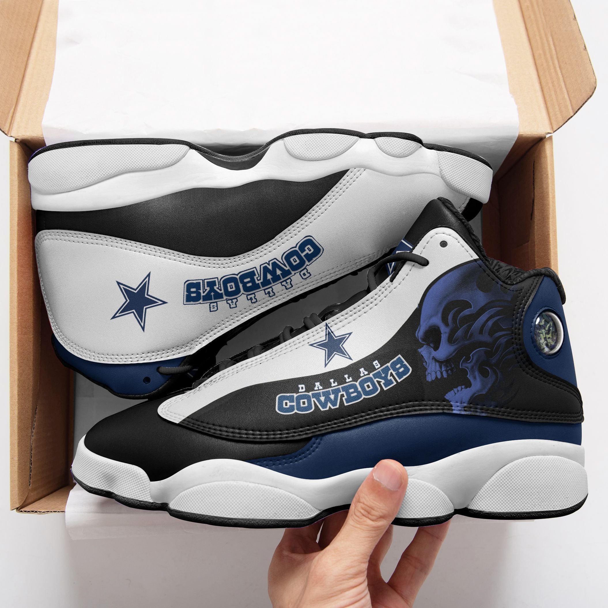 Dallas Cowboys NFL JD13 Sneakers Shoes for Men & Women | Custom Fan Gift