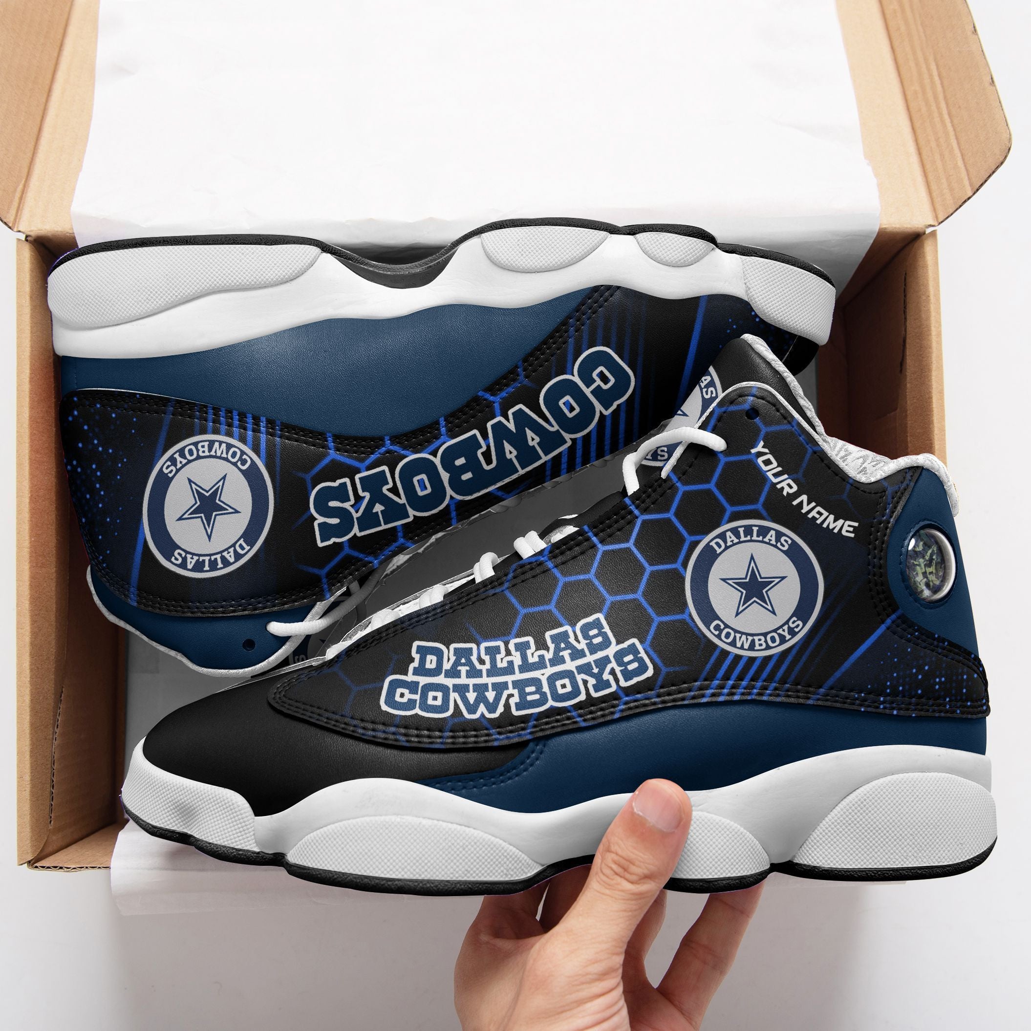 Dallas Cowboys NFL JD13 Sneakers Shoes for Men & Women | Custom Fan Gift