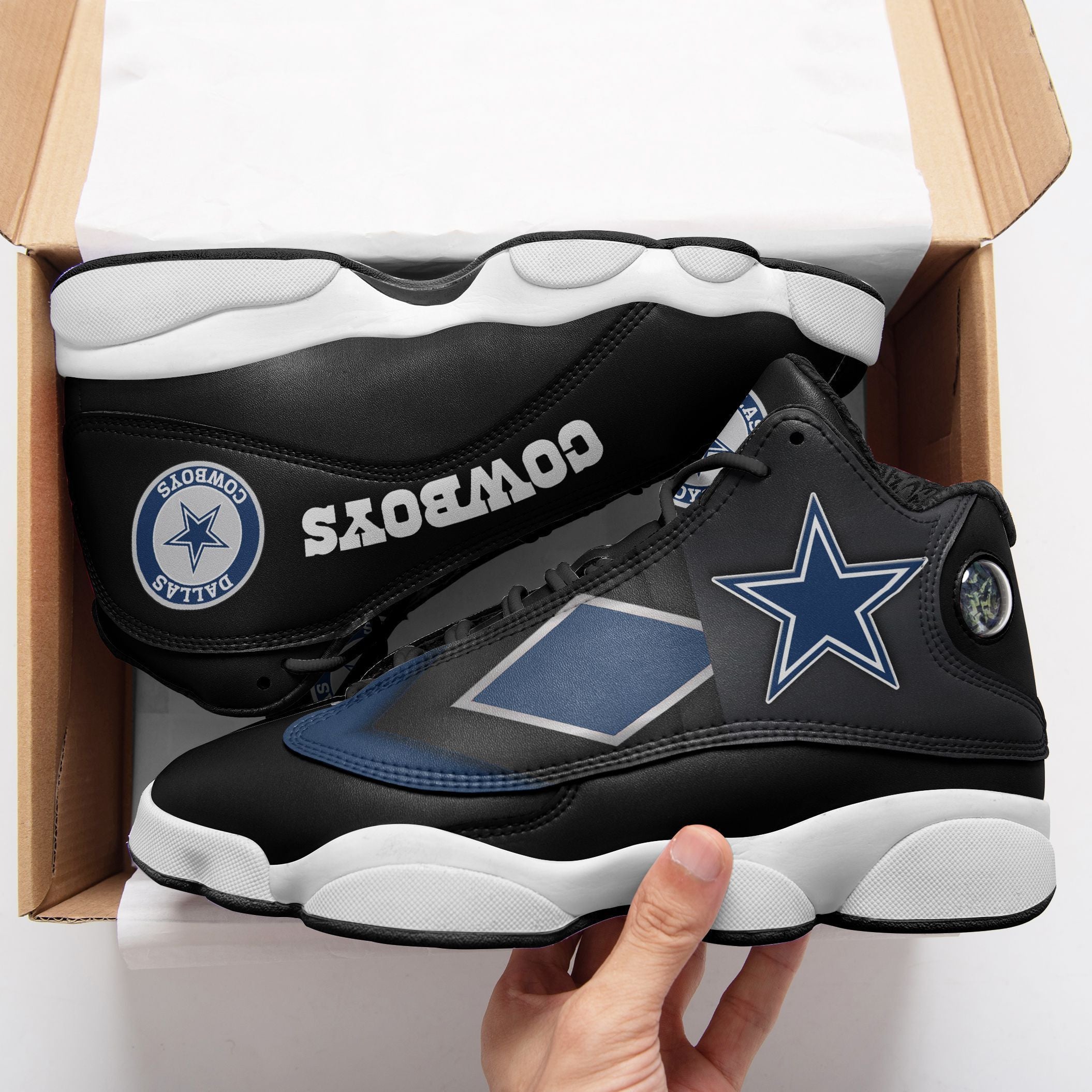 Dallas Cowboys NFL JD13 Sneakers Shoes for Men & Women | Custom Fan Gift