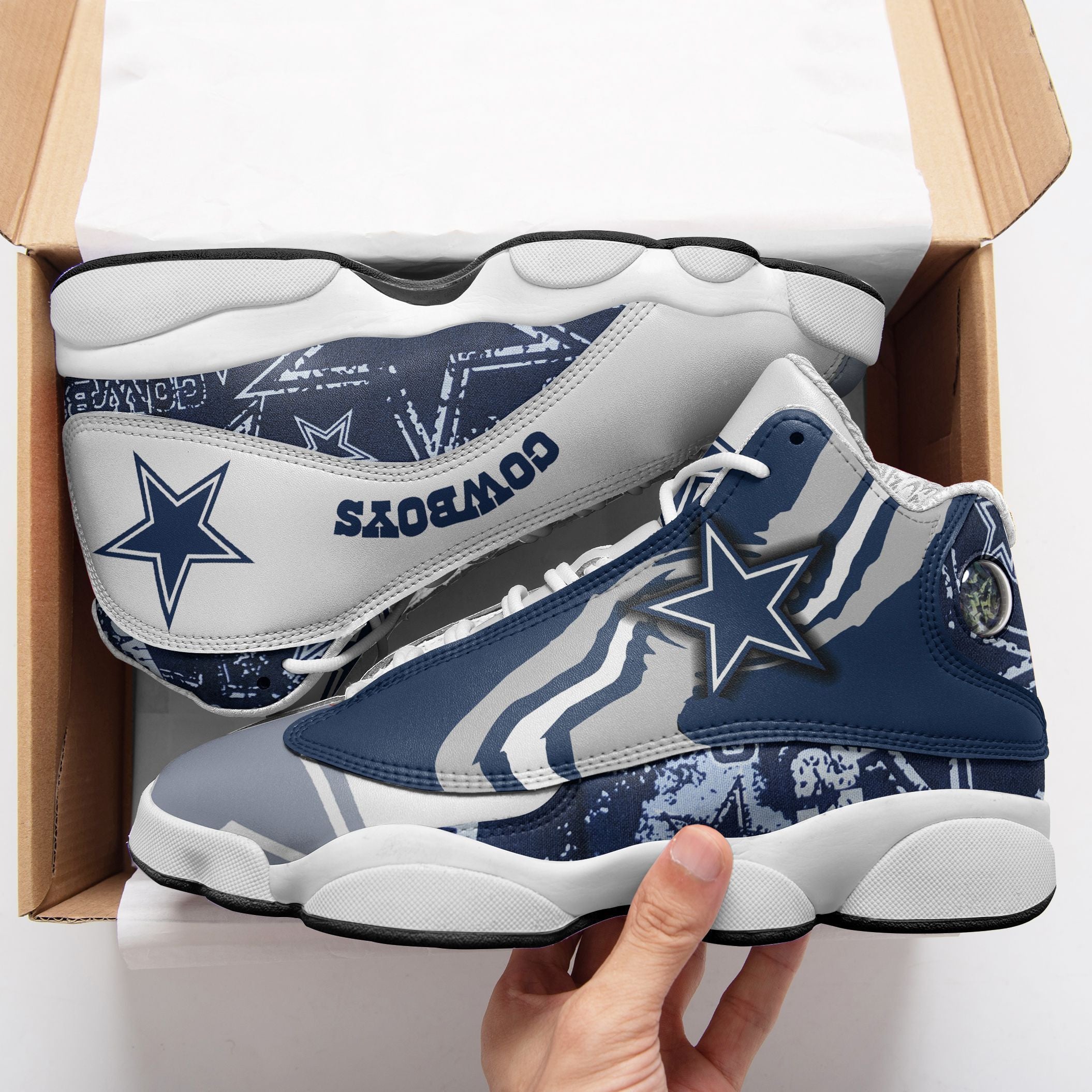Dallas Cowboys NFL JD13 Sneakers Shoes for Men & Women | Custom Fan Gift