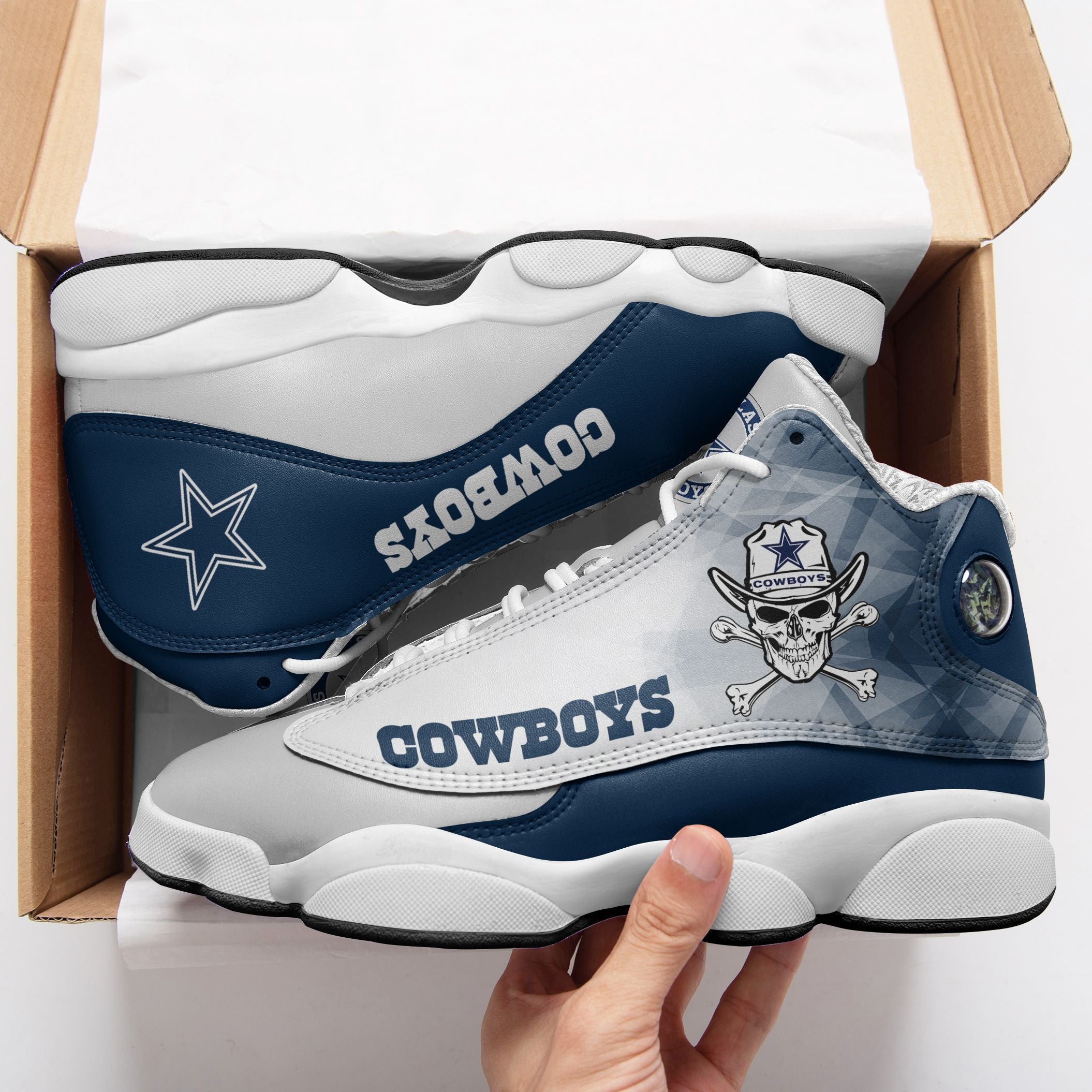 Dallas Cowboys NFL JD13 Sneakers Shoes for Men & Women | Custom Fan Gift