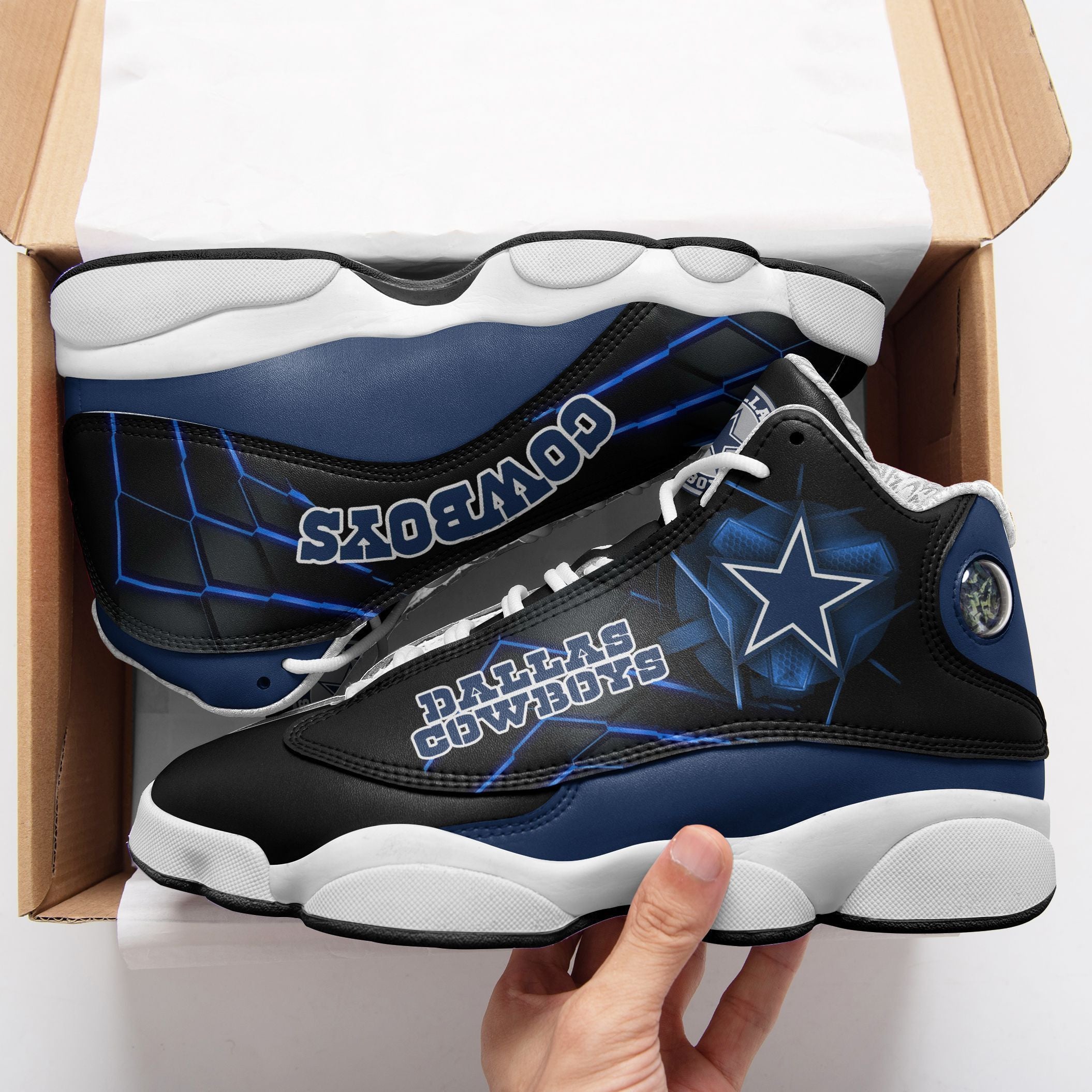 Dallas Cowboys NFL JD13 Sneakers Shoes for Men & Women | Custom Fan Gift