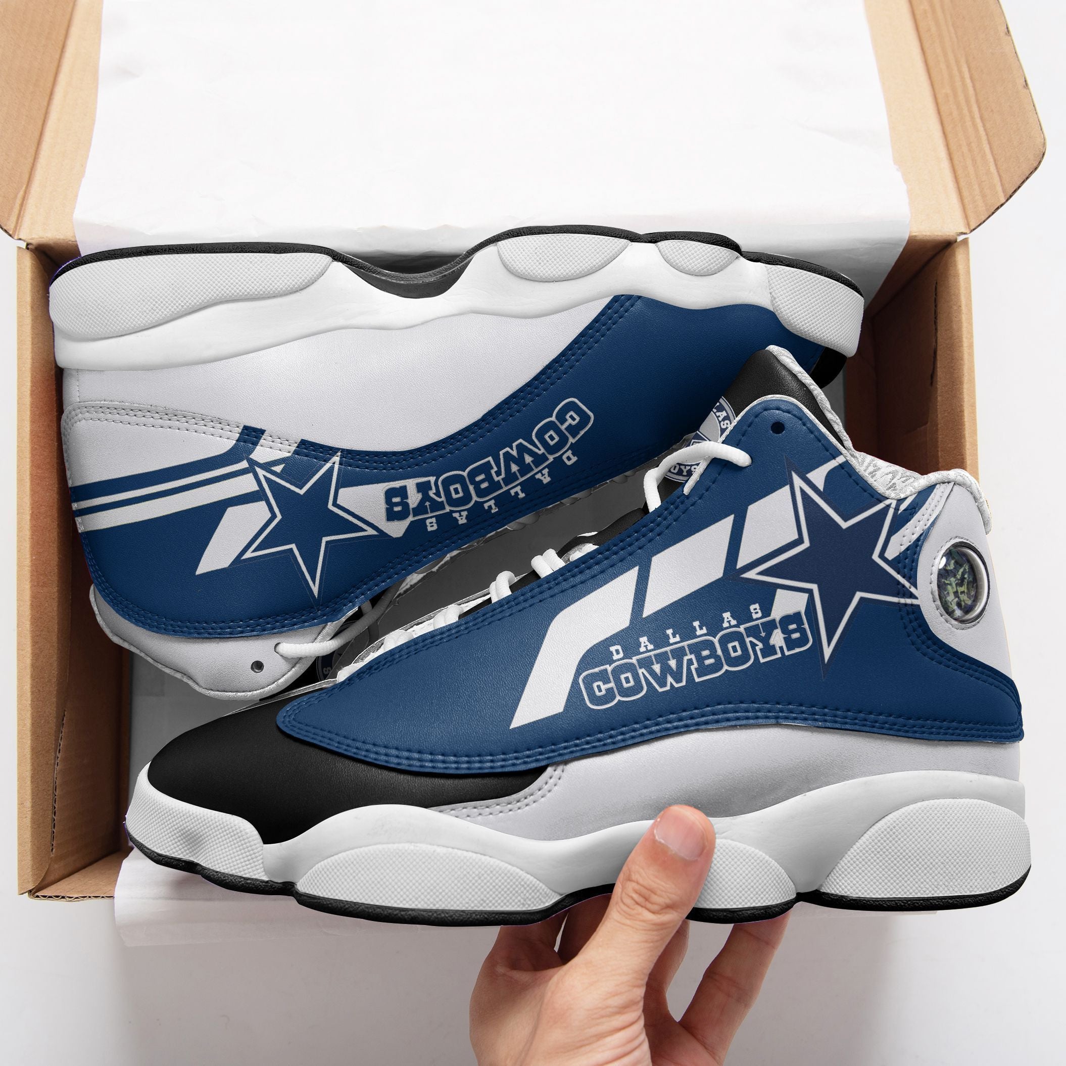 Dallas Cowboys NFL JD13 Sneakers Shoes for Men & Women | Custom Fan Gift