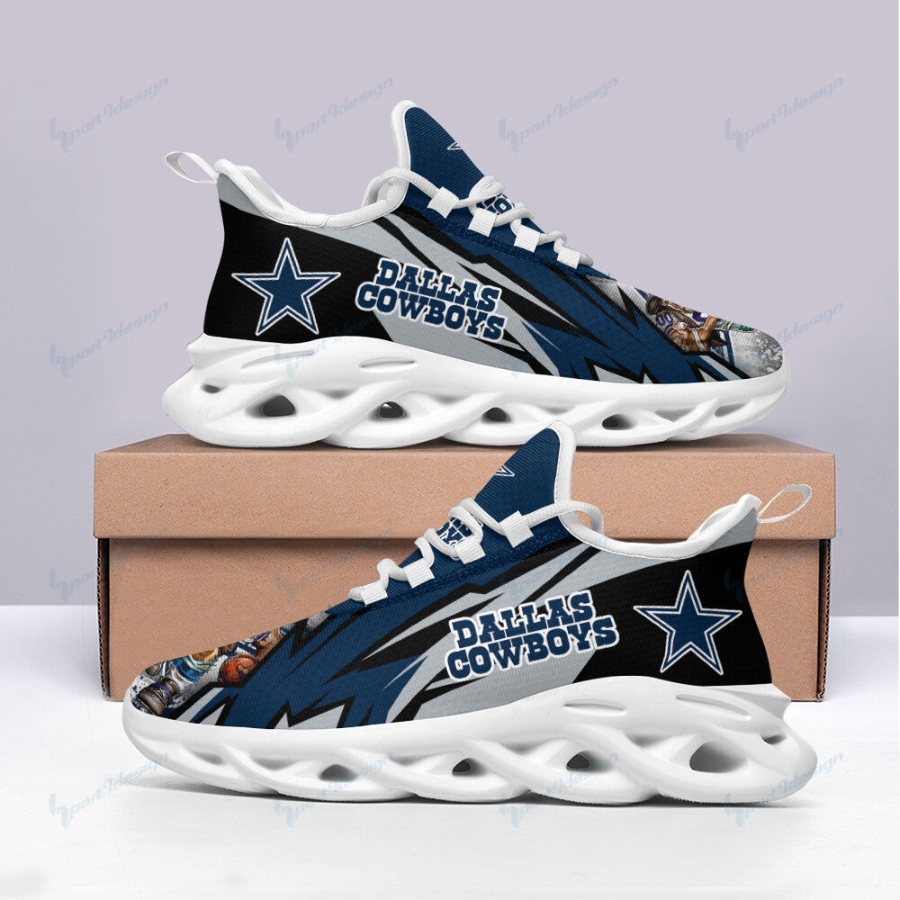 Dallas Cowboys NFL Max Soul Shoes Sneakers for Men And Women – NFL Football Fan Shoes, Team Sneakers