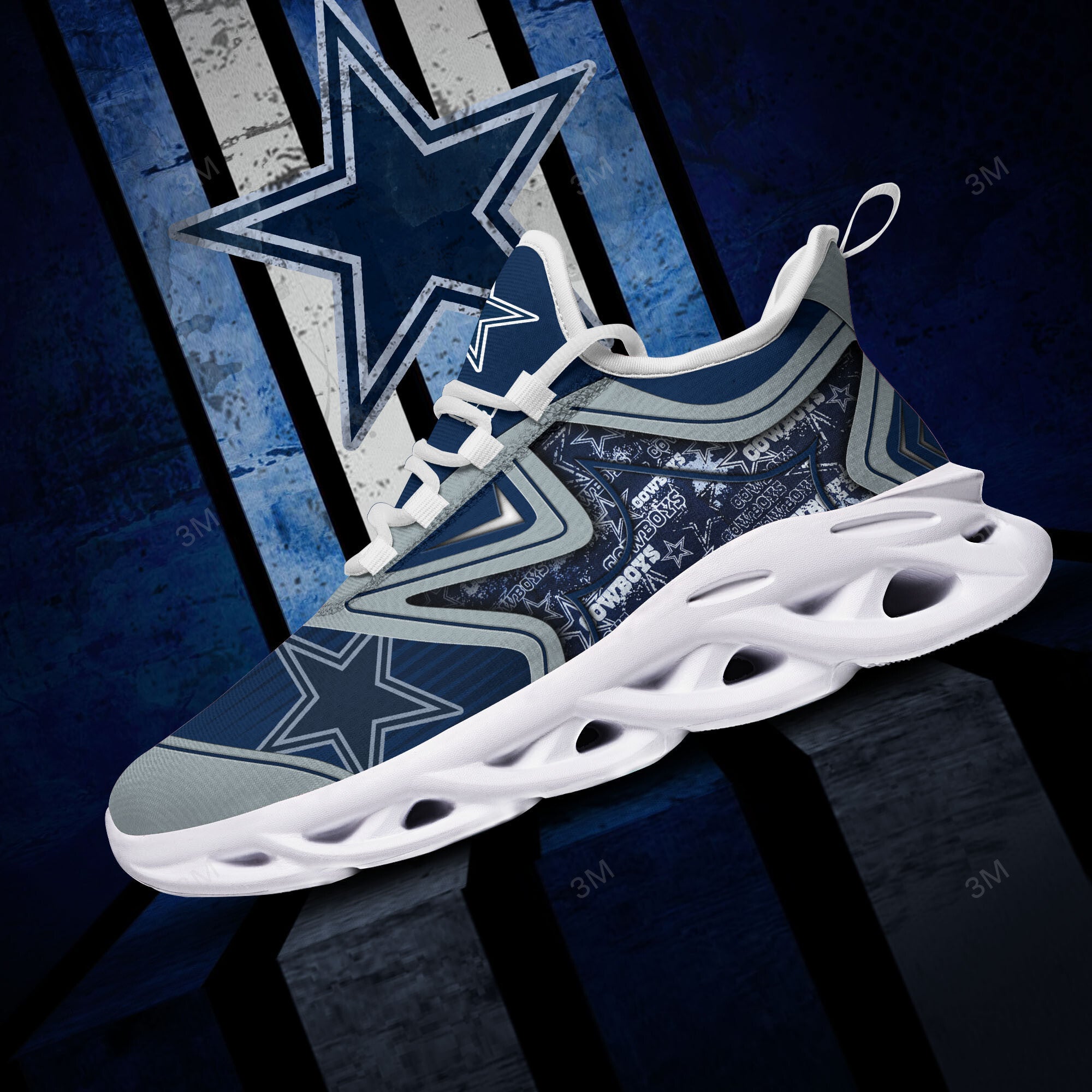 Dallas Cowboys NFL Max Soul Shoes Sneakers for Men And Women – NFL Football Fan Shoes, Team Sneakers
