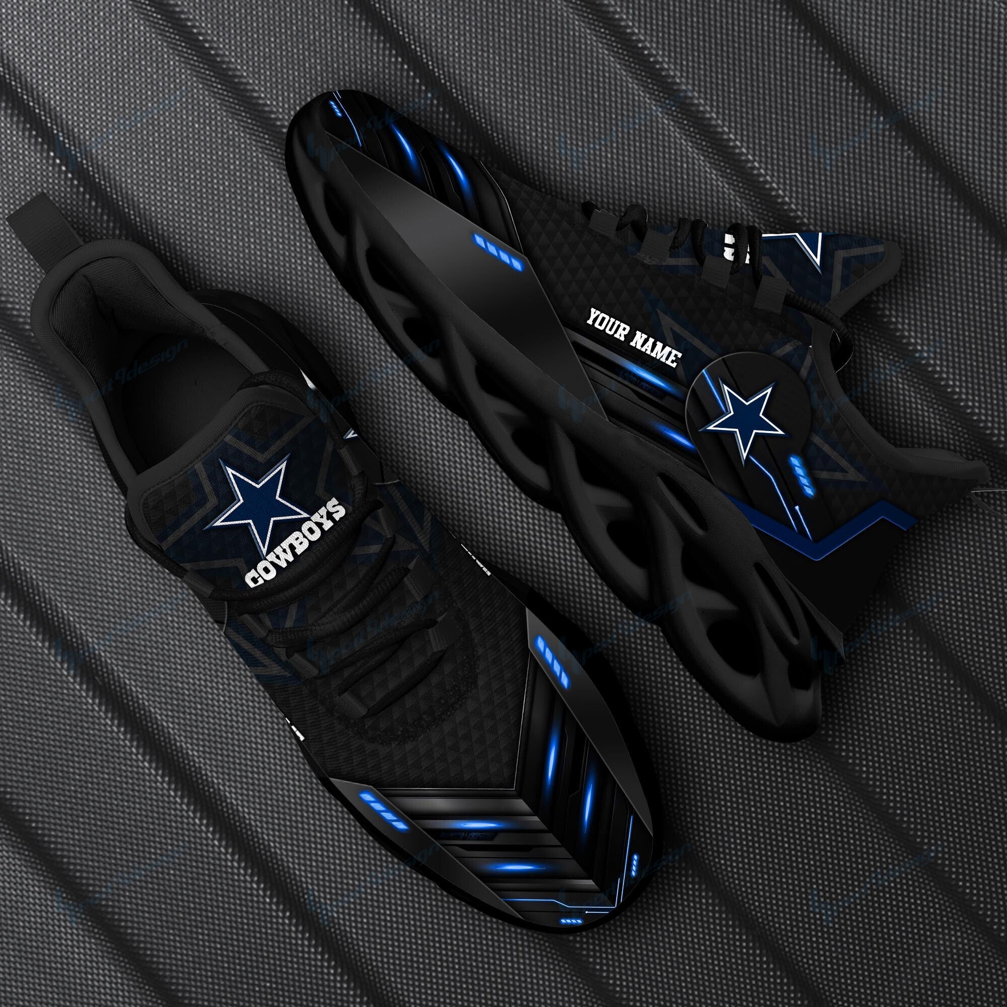 Dallas Cowboys NFL Max Soul Shoes Sneakers for Men And Women – NFL Football Fan Shoes, Team Sneakers