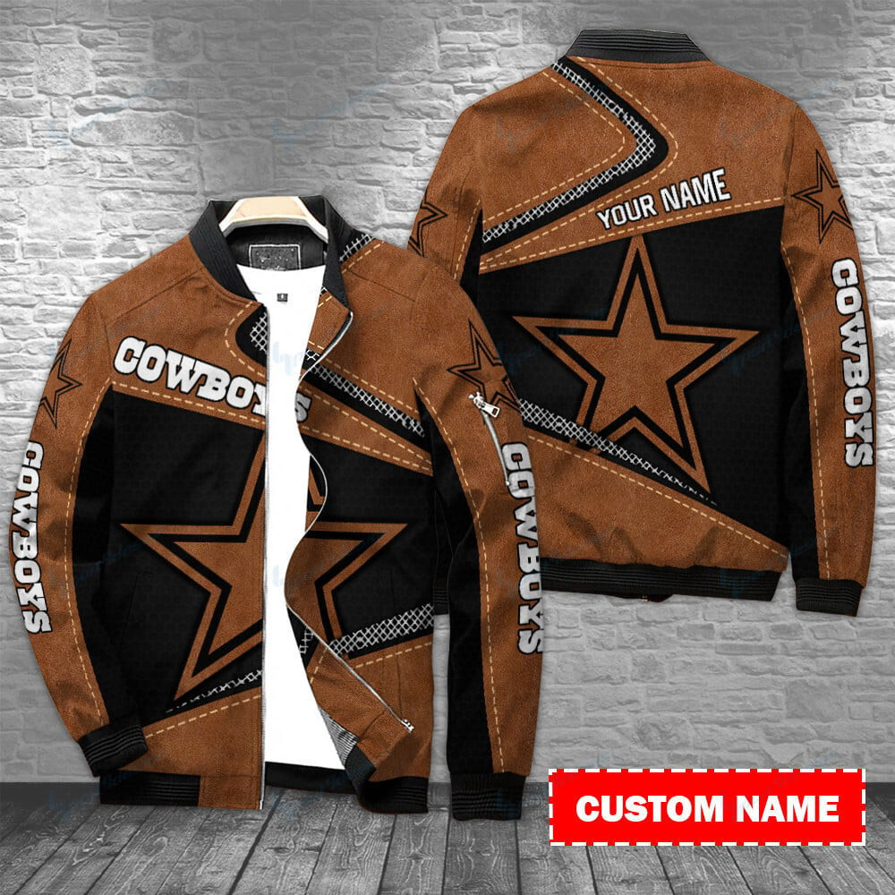 Dallas Cowboys Personalized Bomber Jacket | NFL Team Jacket for Men & Women | Football Fan Gift