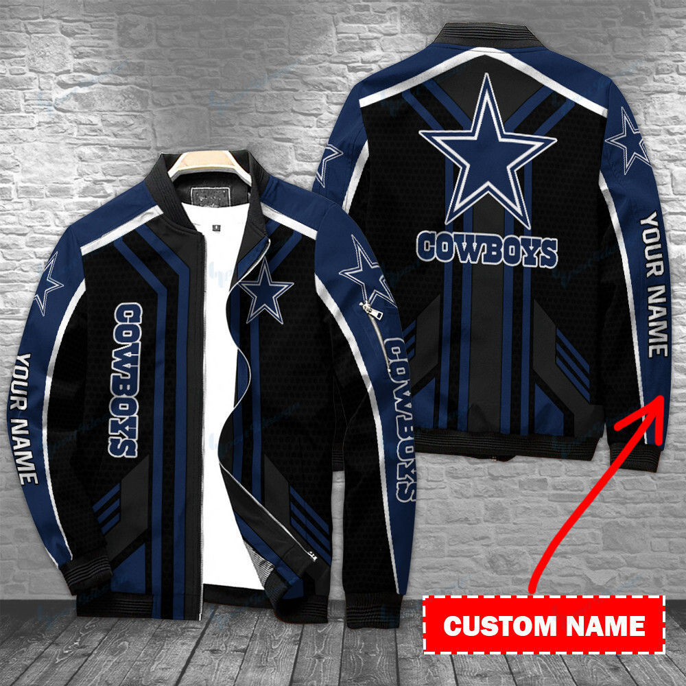 Dallas Cowboys Personalized Bomber Jacket | NFL Team Jacket for Men & Women | Football Fan Gift