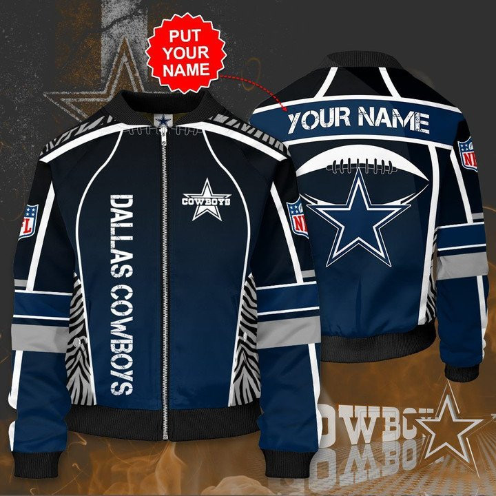 Dallas Cowboys Personalized Protect Bomber Jacket | NFL Team Jacket for Men & Women | Football Fan Gift