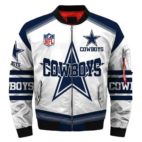 Dallas Cowboys Super Bowl Bomber Jacket | NFL Team Jacket for Men & Women | Football Fan Gift