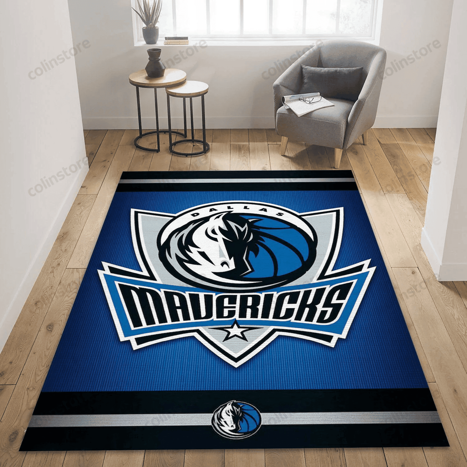 Dallas Mavericks Gifts 3D Rectangle Area Rug – Full Print Carpet For Living Room & Bedroom Home Decor