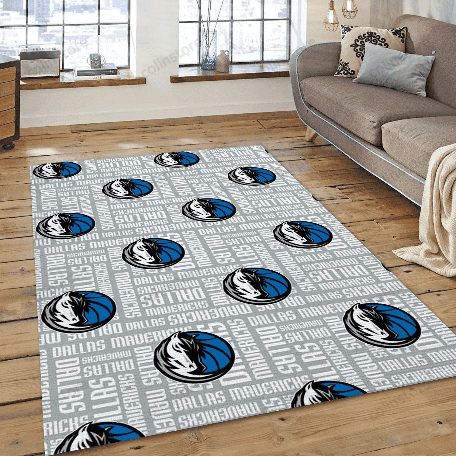 Dallas Mavericks Patterns Rectangle Area Rug – Full Print Carpet For Living Room & Bedroom Home Decor