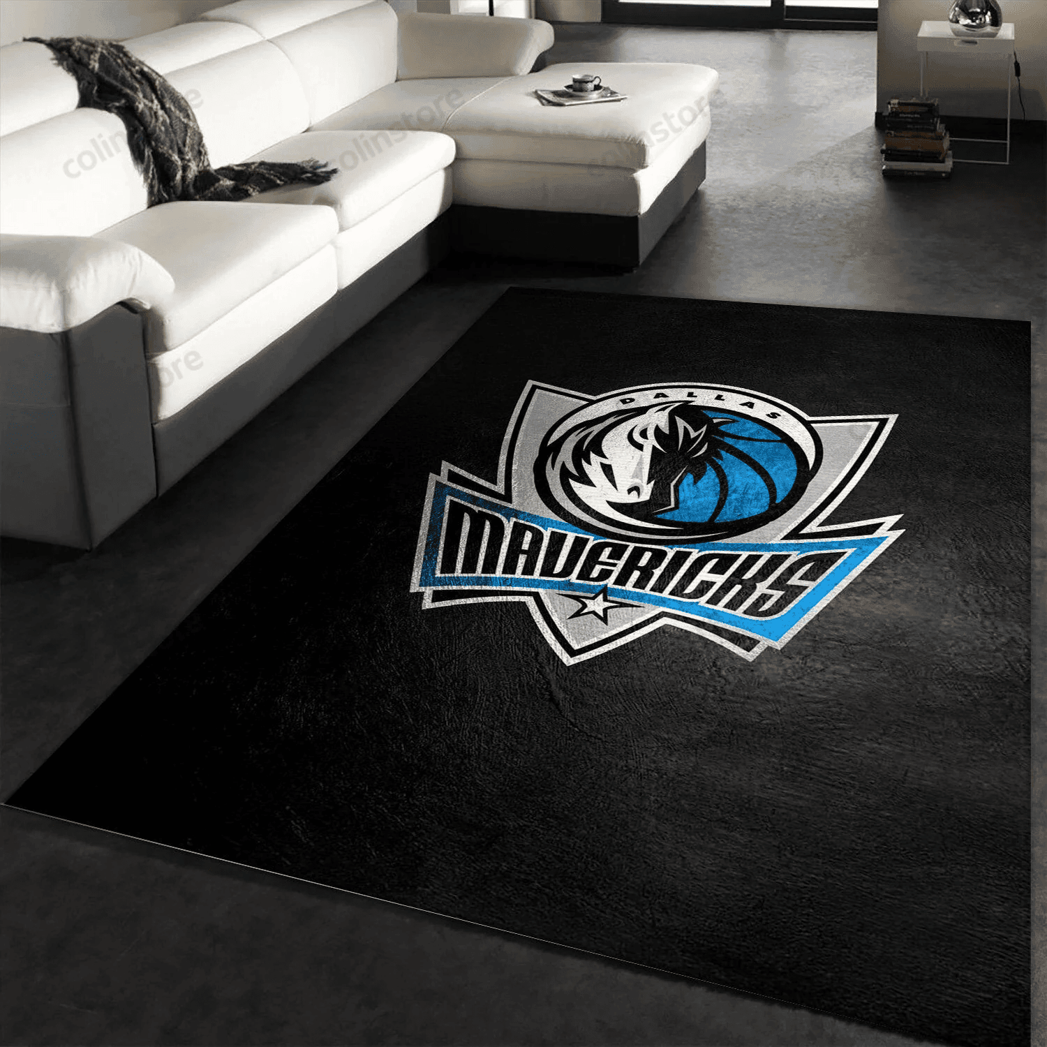 Dallas Mavericks Rectangle Area Rug – Full Print Carpet For Living Room & Bedroom Home Decor