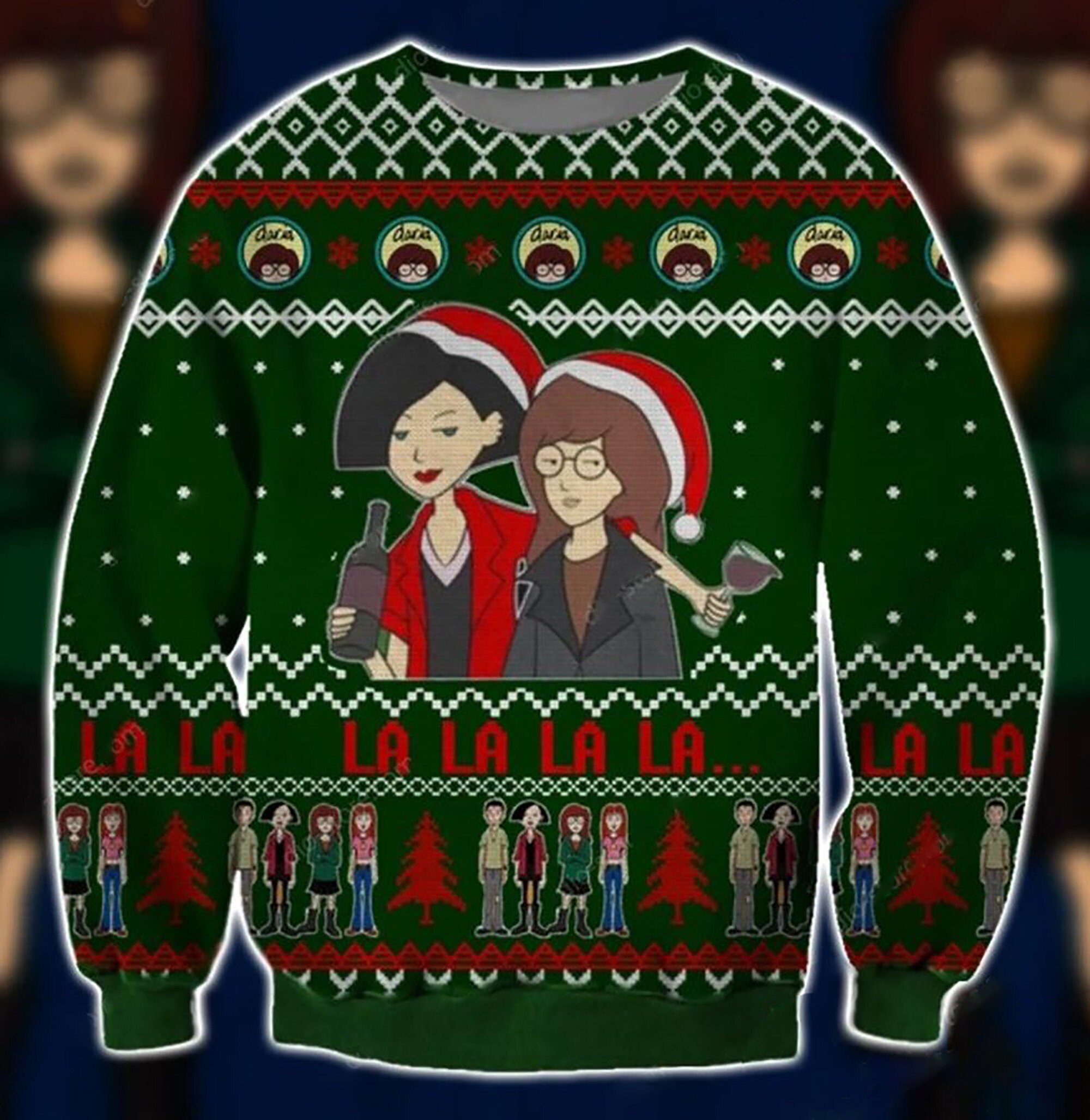 Daria Symbol Christmas Ugly Christmas Sweater