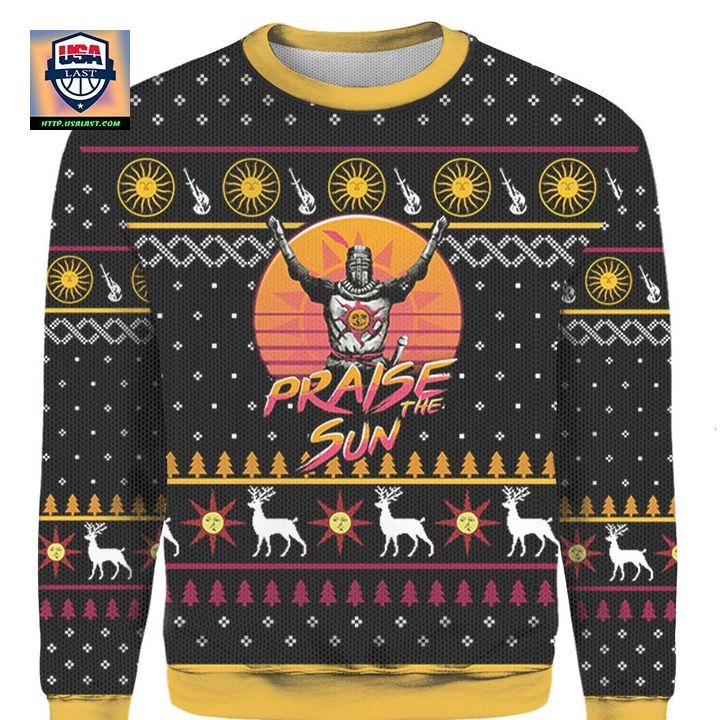 Dark Souls Star Wars Praise The Sun Ugly 3D Christmas Sweater