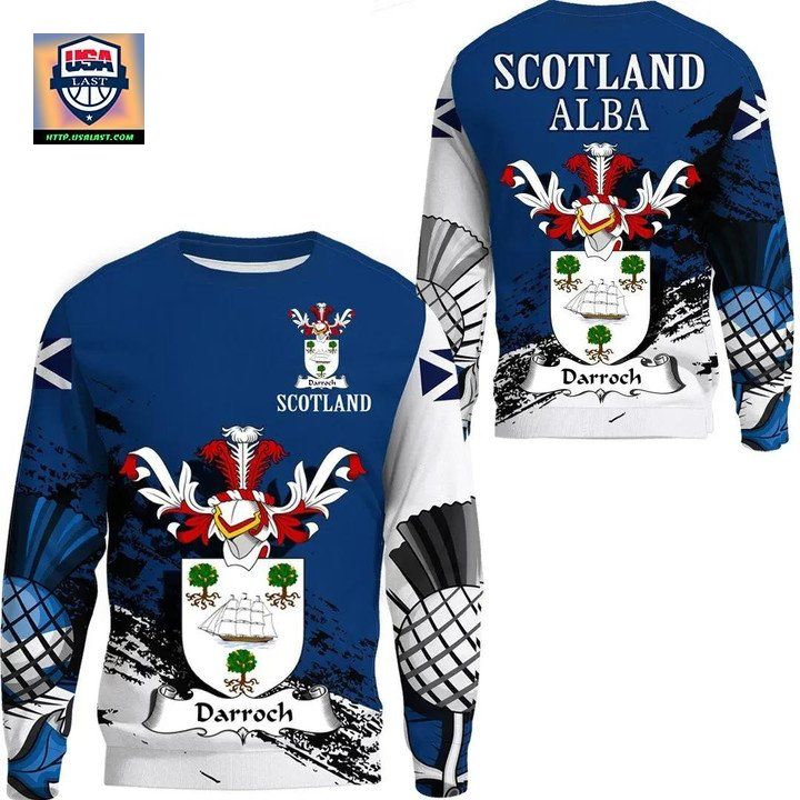 Darroch Scottish Family Crest Scotland Special Sweater 