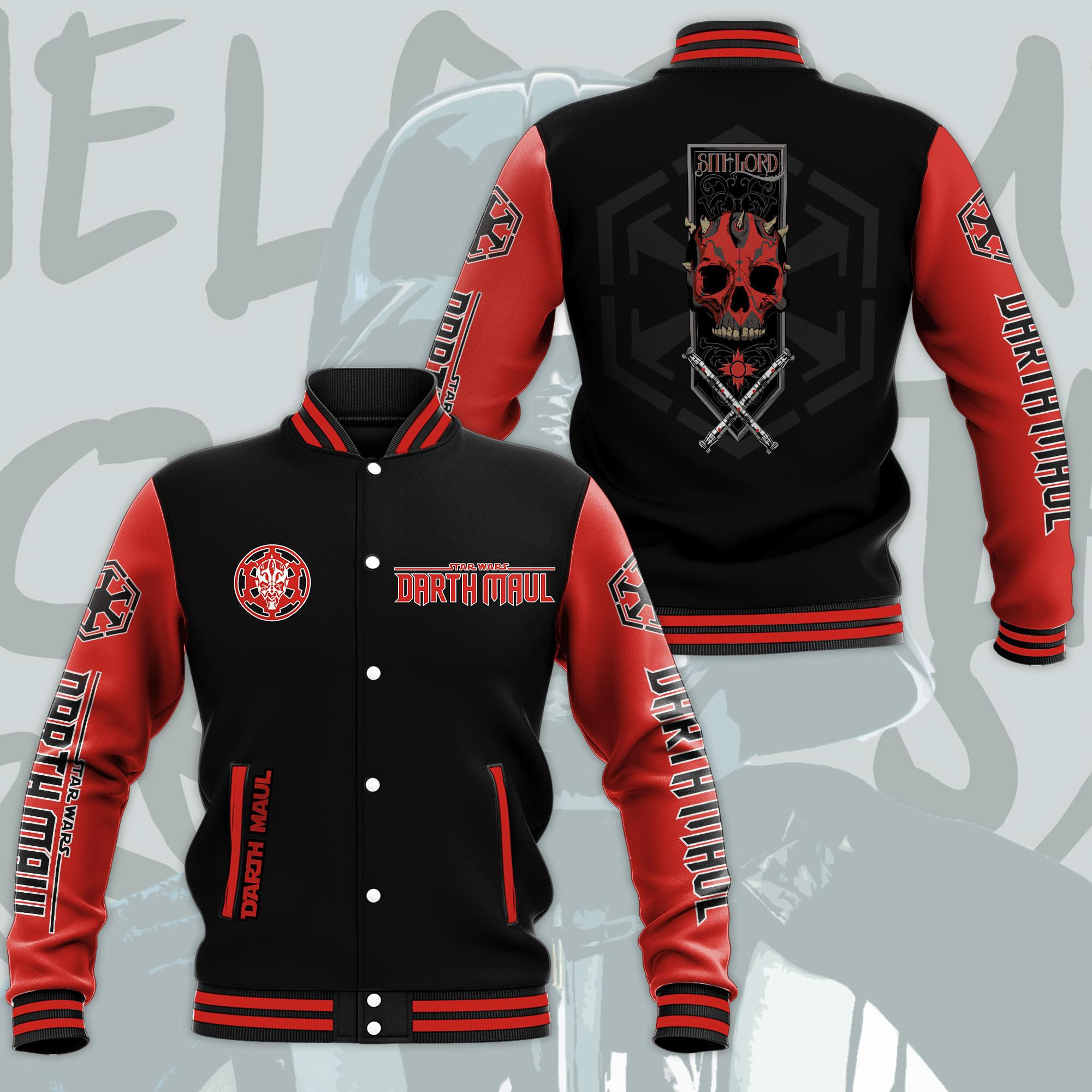 Darth Maul Fashion Baseball Jacket for Men & Women | Star Wars Fan Gift