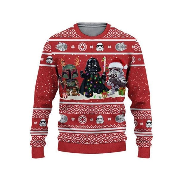Darth Vader & Stormtrooper Ugly Christmas Sweater