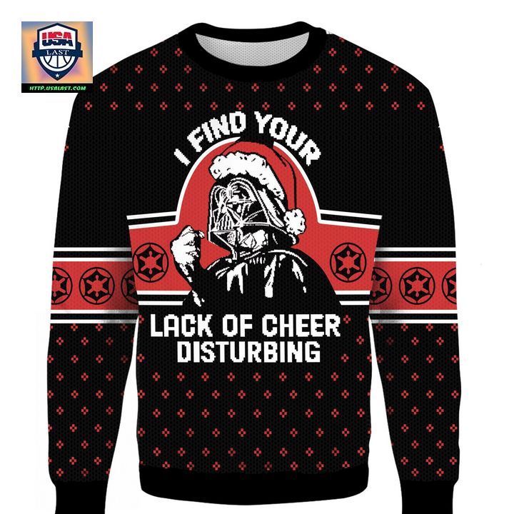 Darth Vader Star Wars I Find Your Lack of Cheer Disturbing Ugly 3D Xmas Sweater