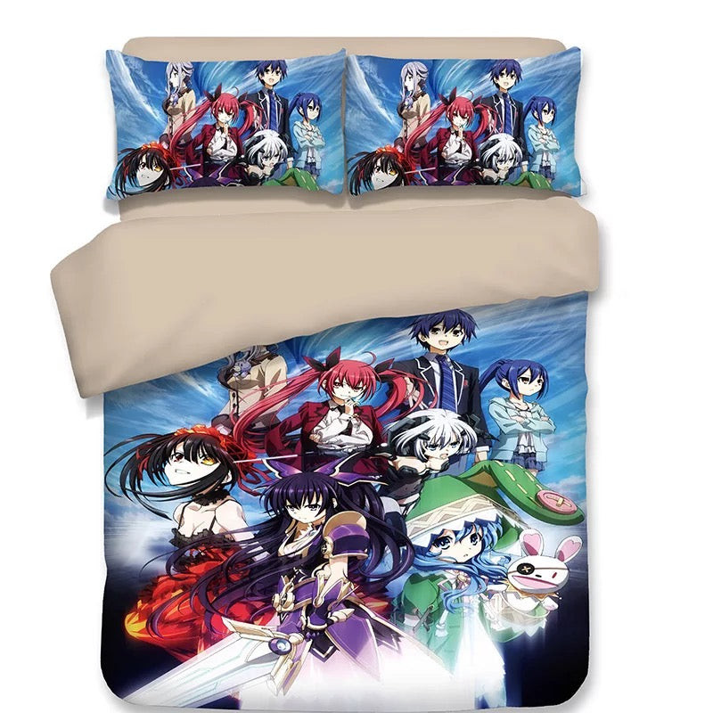 Date A Live Tokisaki Kurumi Nightmare Duvet Cover Quilt Cover Pillowcase Bedding Set Bed Linen Home Bedroom Decor