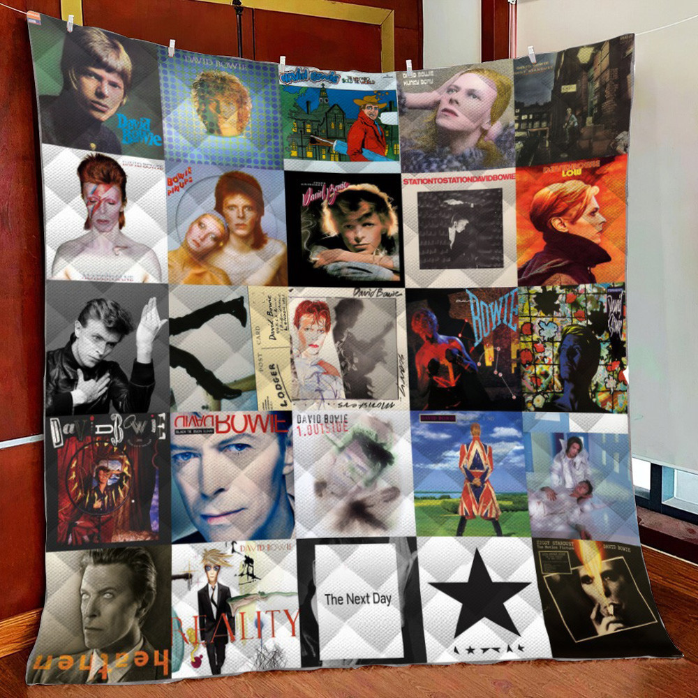 David Bowie Fleece Blanket Quilt Blanket