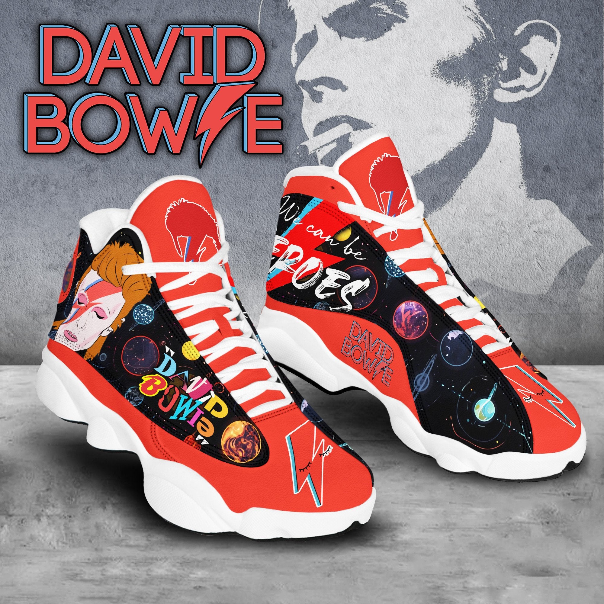David Bowie JD13 Sneakers Shoes for Men & Women | Stylish Streetwear Shoes