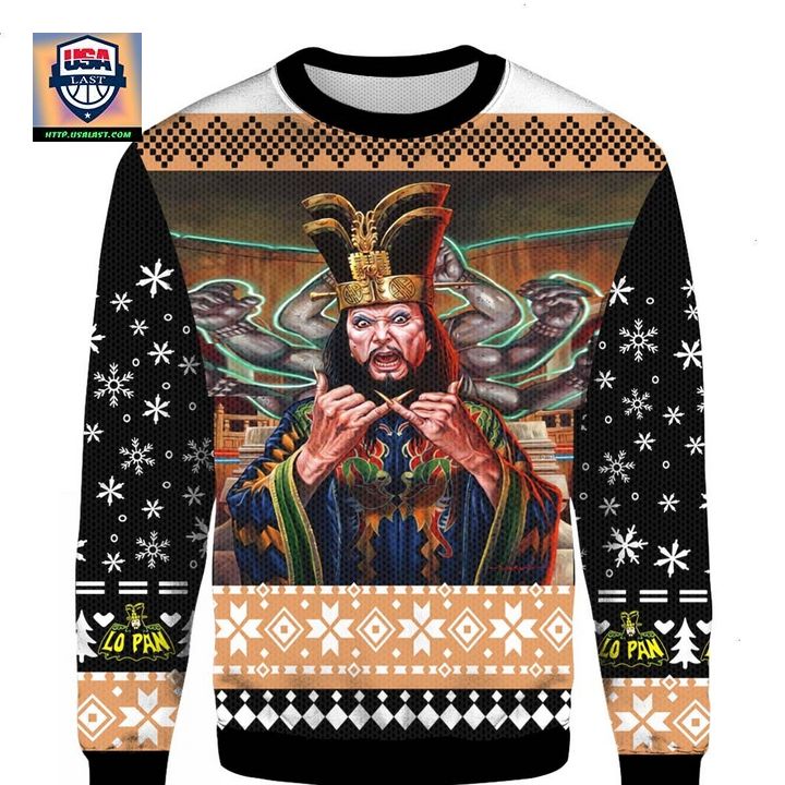 David Lo Pan Big Trouble in Little China Ugly 3D Christmas Sweater