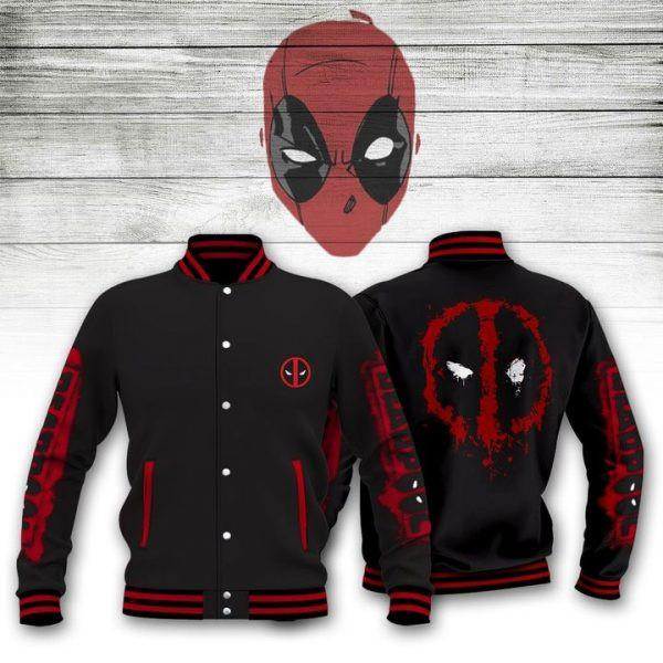 Deadpool Logo Fashion Baseball Jacket for Men & Women | Superhero Fan Gift