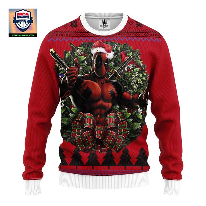 Deadpool Noel Marvel Ugly Christmas Sweater Thanksgiving Gift