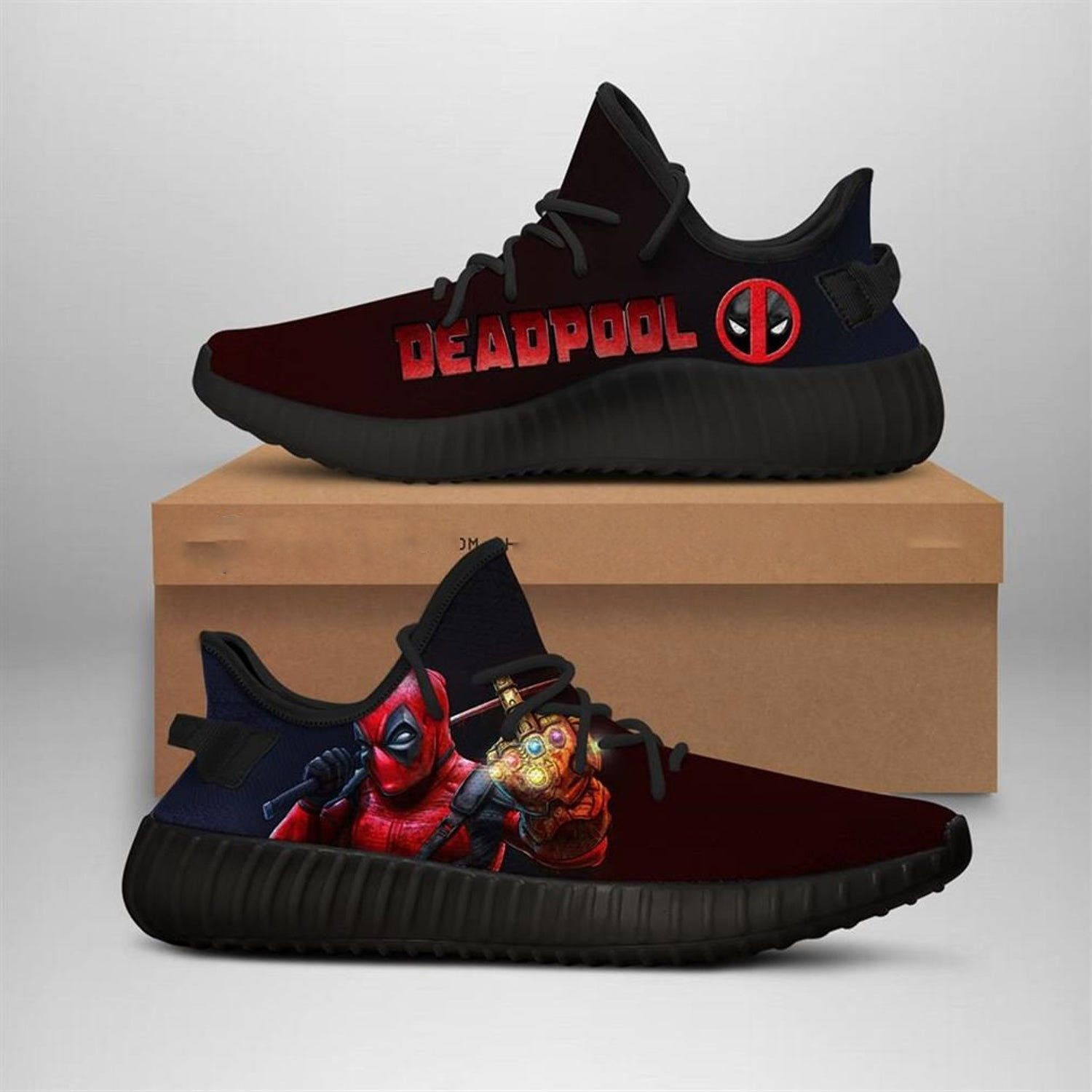 Deadpool Style Shoes Sneakers