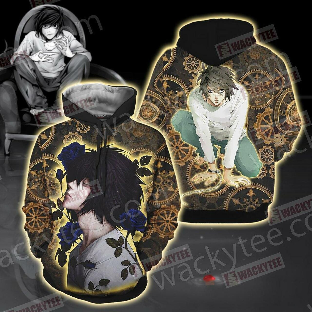 Death Note L Unisex 3D All Over Print Hoodie & Zip Hoodie