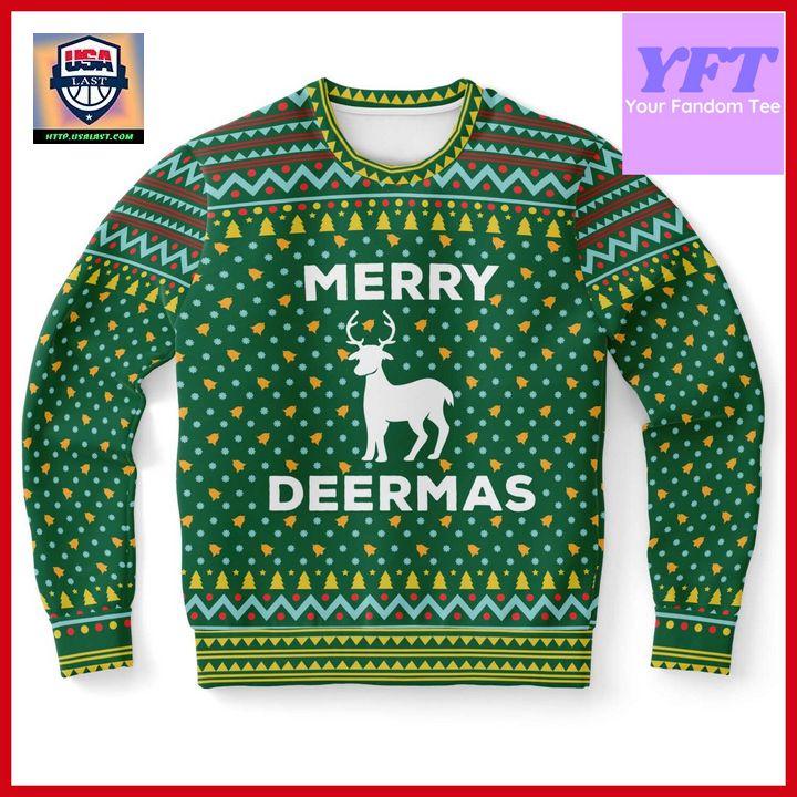 Deer Deer Hunter Merry Deermas Reindeer Xmas 3d Ugly Christmas Sweater
