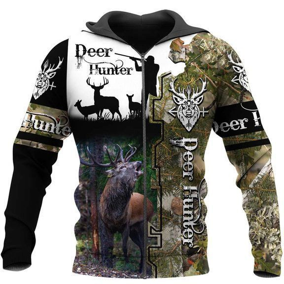Deer Hunting Camo 3D All Over Print Hoodie & Zip Hoodie