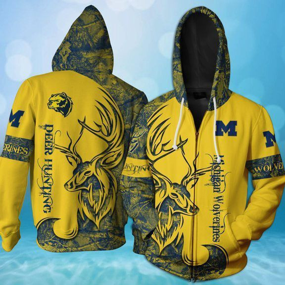 Deer Hunting Michigan 3D All Over Print Hoodie & Zip Hoodie