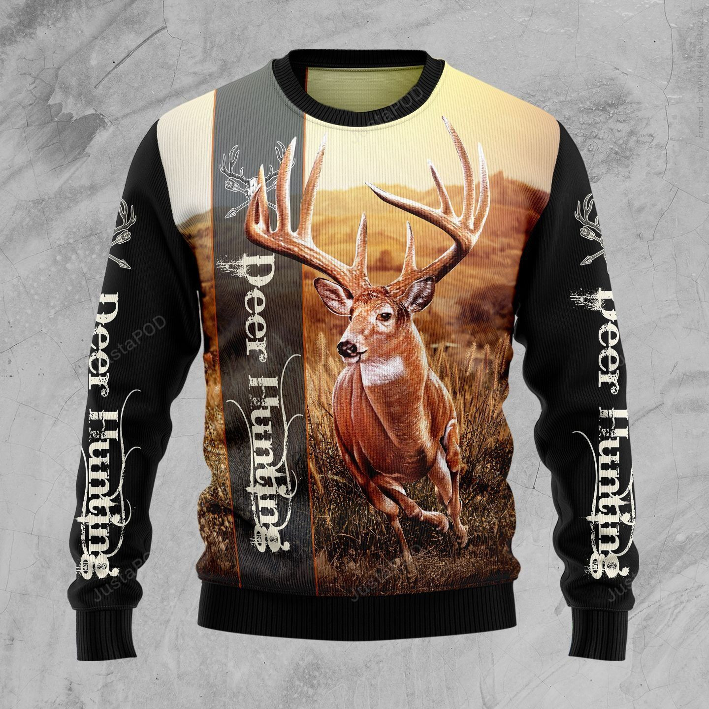 Deer Hunting Ugly Christmas Sweater, Perfect Holiday Gift