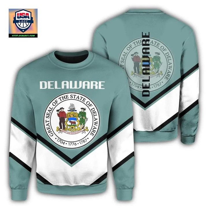 Delaware Coat Of Arms Sweater Lucian Style J5W