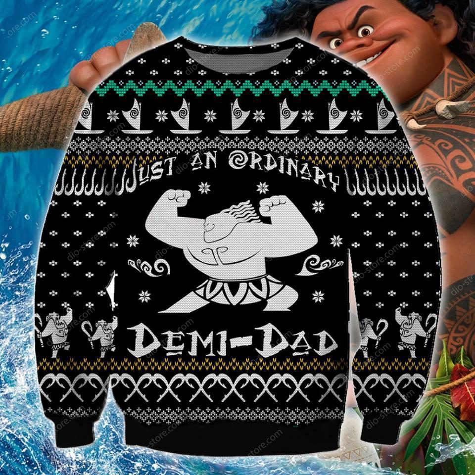 Demi Dad Knitting Pattern 3D Print Ugly Christmas Sweater