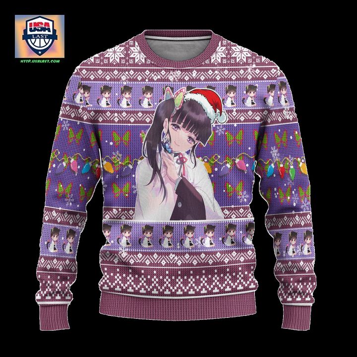 Demon Slayer Kanao Tsuyuri Anime Ugly Christmas Sweater Xmas Gift