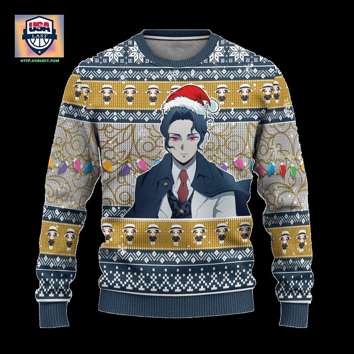 Demon Slayer Muzan Kibutsuji Anime Ugly Christmas Sweater Xmas Gift