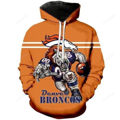 Denver Broncos 3D All Over Print Hoodie & Zip Hoodie
