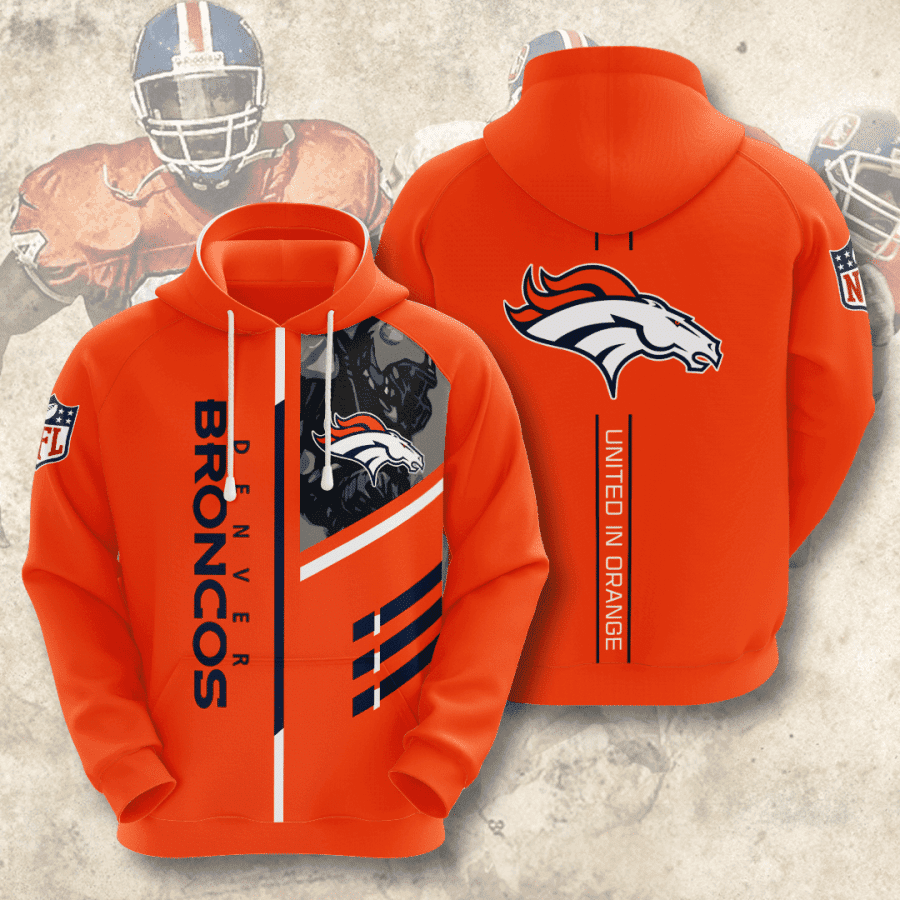 Denver Broncos 3D All Over Print Hoodie & Zip Hoodie