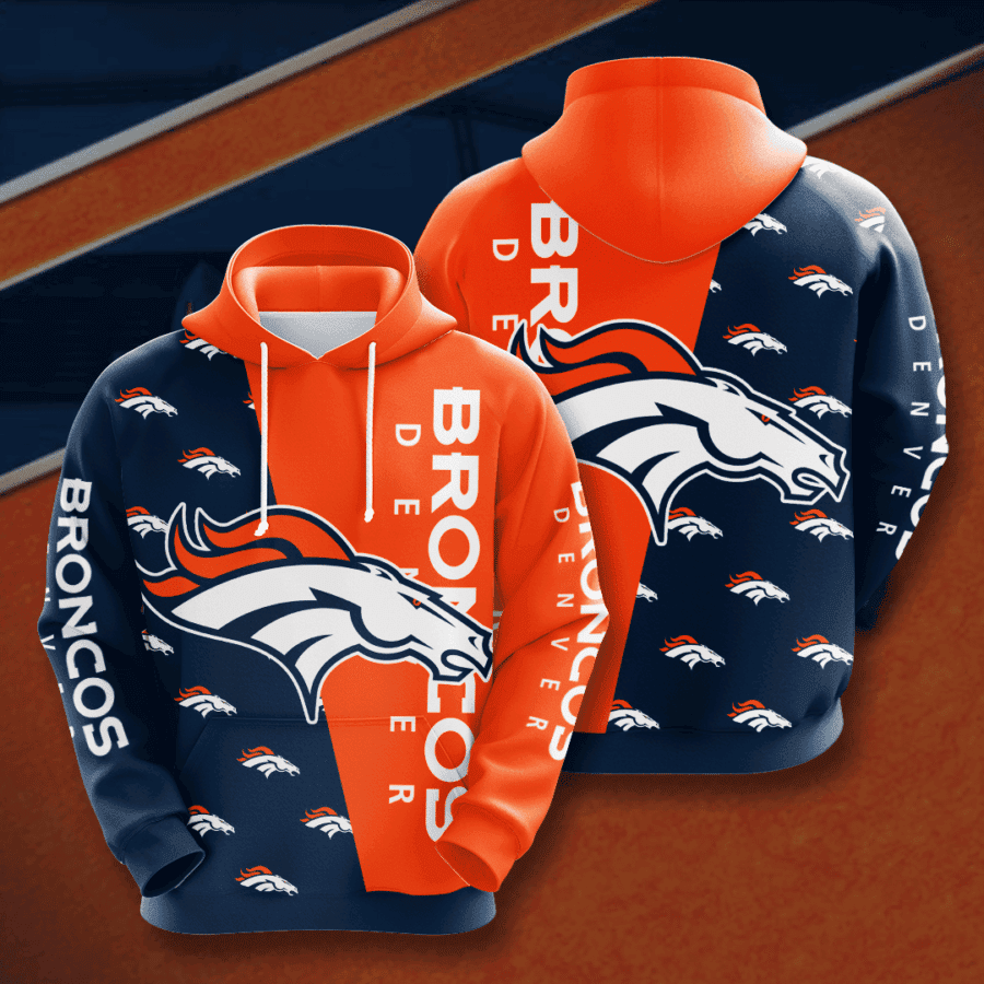 Denver Broncos 3D All Over Print Hoodie & Zip Hoodie