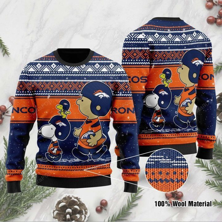 Denver Broncos Baby Yoda For Fans Ugly Christmas Sweater,