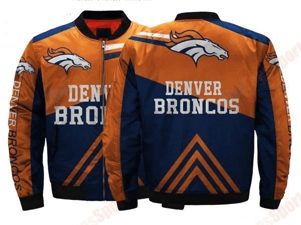 Denver Broncos Bomber Jacket | NFL Team Jacket for Men & Women | Football Fan Gift