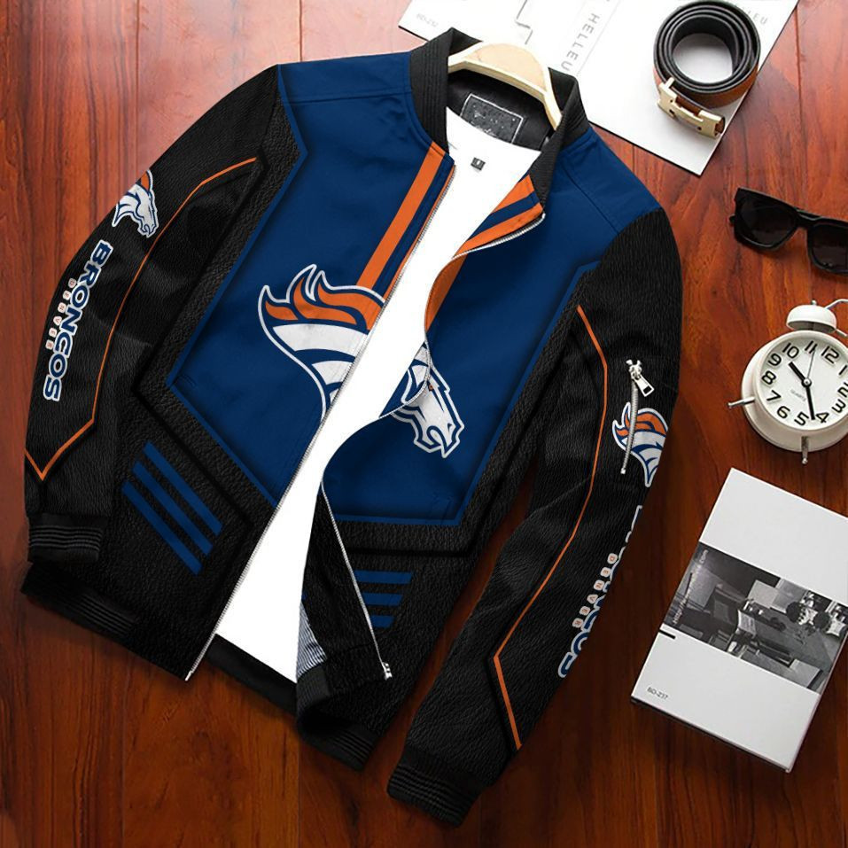 Denver Broncos Bomber Jacket | NFL Team Jacket for Men & Women | Football Fan Gift