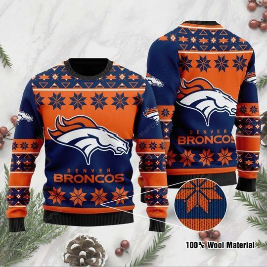 Denver Broncos Christmas For Fans Ugly Christmas Sweater Perfect Holiday Gift