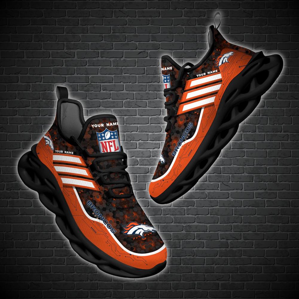 Denver Broncos Max Soul Shoes Sneakers for Men And Women – NFL Football Fan Shoes, Team Sneakers - Image 3