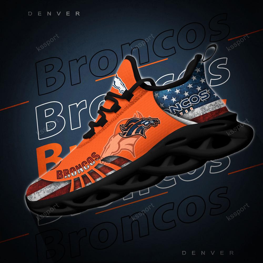Denver Broncos Max Soul Shoes Sneakers for Men And Women – NFL Football Fan Shoes, Team Sneakers - Image 4