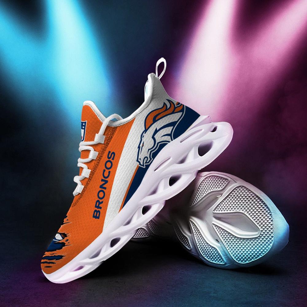 Denver Broncos Max Soul Shoes Sneakers for Men And Women – NFL Football Fan Shoes, Team Sneakers - Image 3